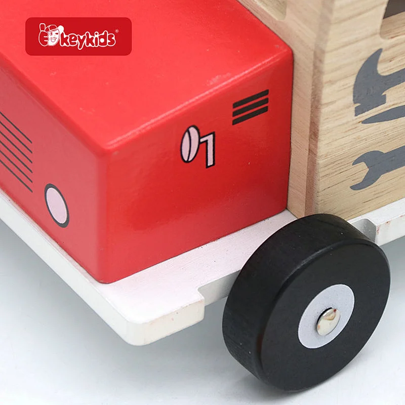 Customize Educational Stem Wood Kids Toy Tool Truck Set for Children Age 3+ W03C062
