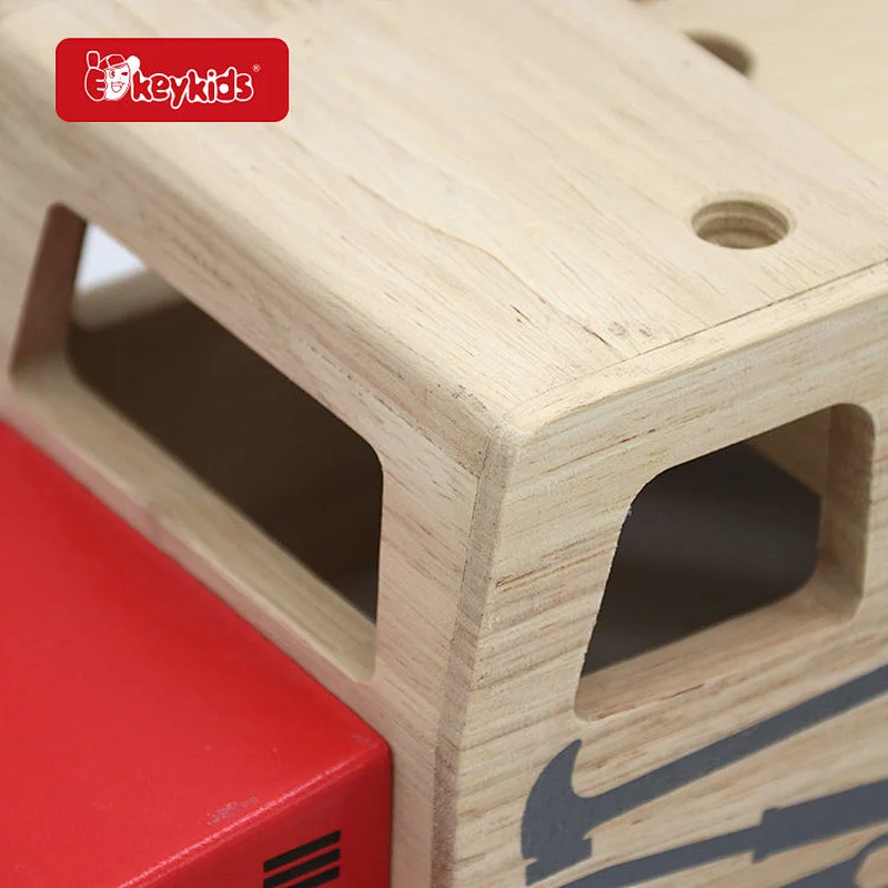 Customize Educational Stem Wood Kids Toy Tool Truck Set for Children Age 3+ W03C062